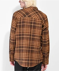 Coal Free Fall Brown Plaid Flannel Shirt