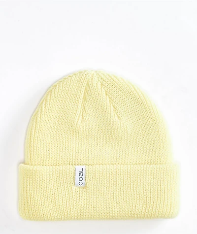 Coal Frena Low Butter Yellow Beanie