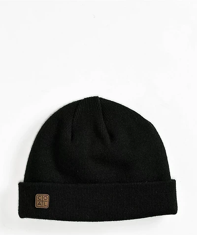 Coal Harbor Black Beanie