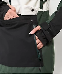 Coal Keele Green & White 15K Anorak Snowboard Jacket