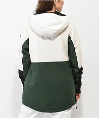 Coal Keele Green & White 15K Anorak Snowboard Jacket
