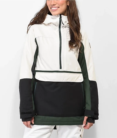 Coal Keele Green & White 15K Anorak Snowboard Jacket