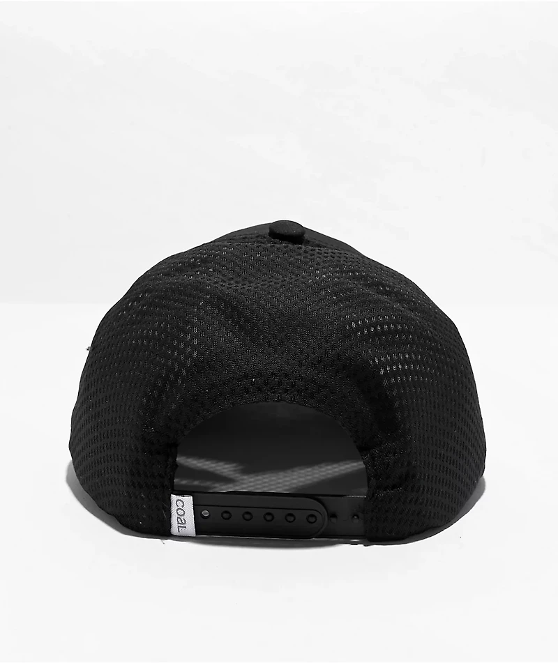 Coal The One Peak Black Snapback Hat