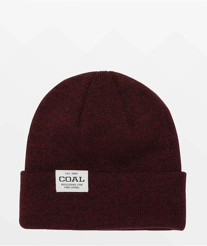 Coal The Uniform Burgundy Marl Beanie