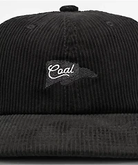 Coal The Whidbey Black Corduroy Strapback Hat