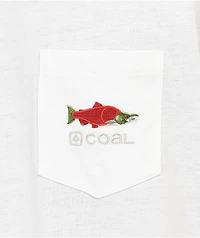 Coal Zypher Salmon White Pocket T-Shirt