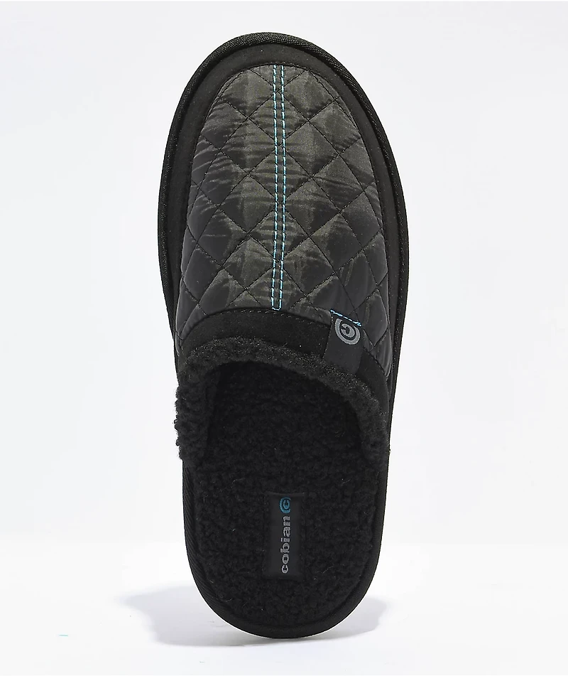 Cobian Happy Camper Black Mule Slippers