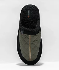 Cobian Happy Camper Olive & Black Mule Slippers