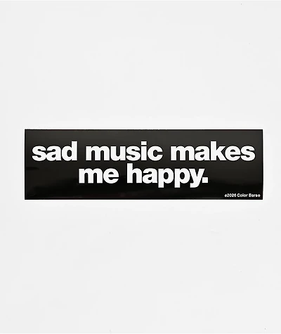 Color Bars Happy Bumper Sticker