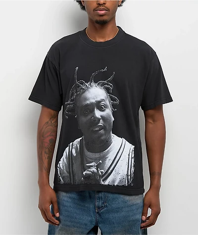 Color Bars Shaolin Black T-Shirt