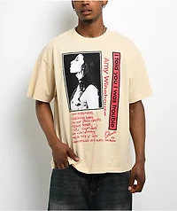 Color Bars x Amy Winehouse Trouble Beige T-Shirt