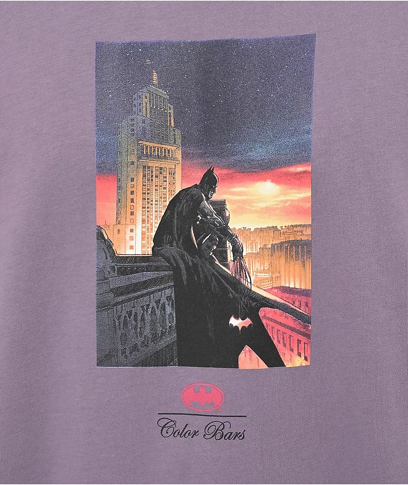 Color Bars x DC Gotham Lavender T-Shirt