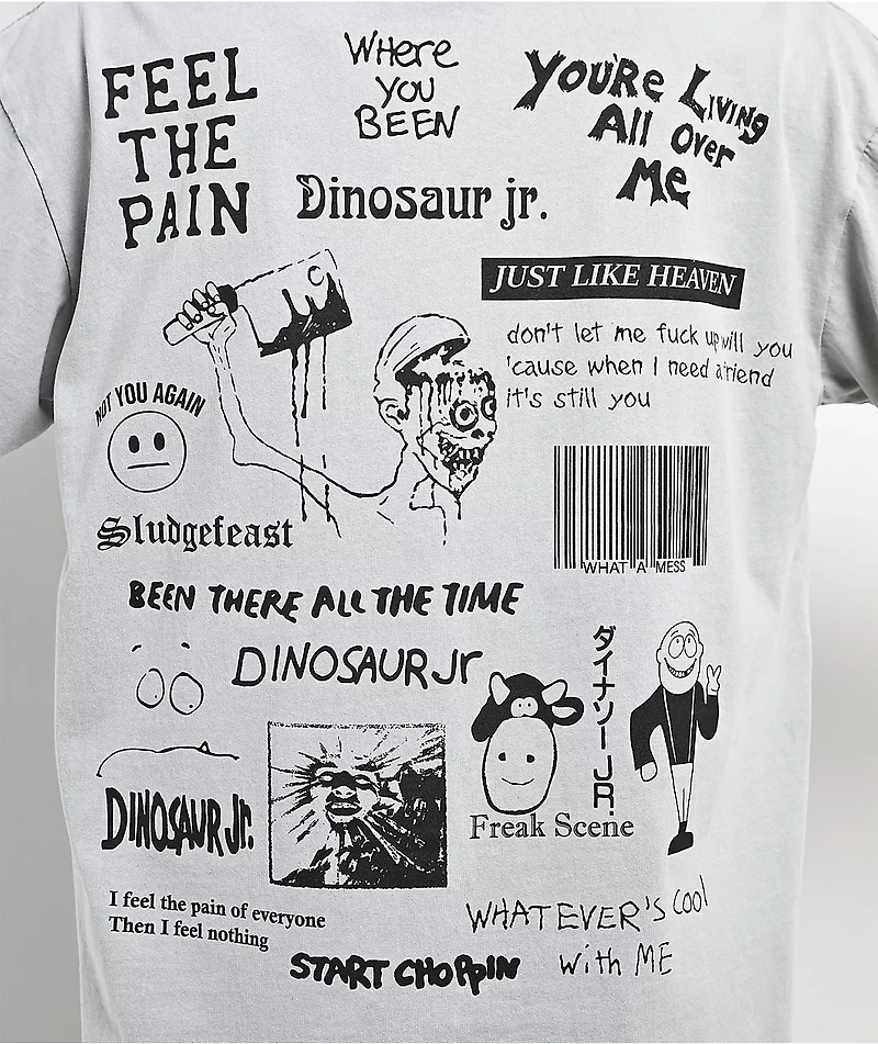 Color Bars x Dinosaur Jr. Weir Grey T-Shirt