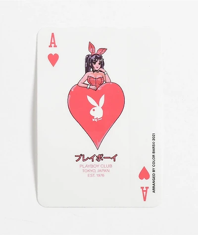 Color Bars x Playboy Ace Of Hearts Sticker