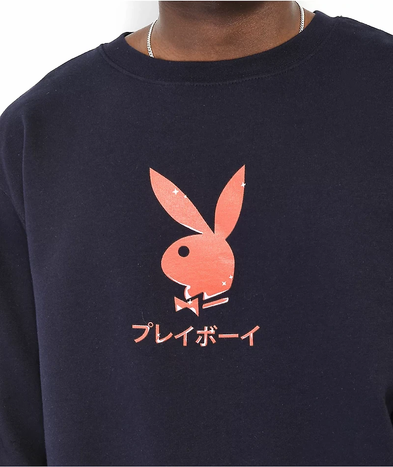 Color Bars x Playboy Diamond Navy Crewneck Sweatshirt