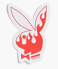 Color Bars x Playboy Flame Logo Sticker