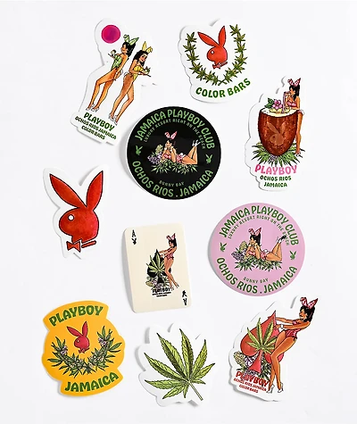 Color Bars x Playboy Jamaica Sticker Pack