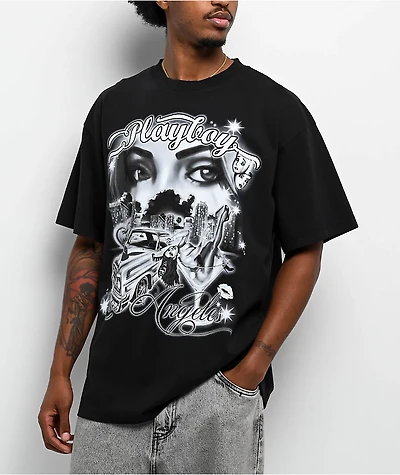 Color Bars x Playboy LA Black T-Shirt