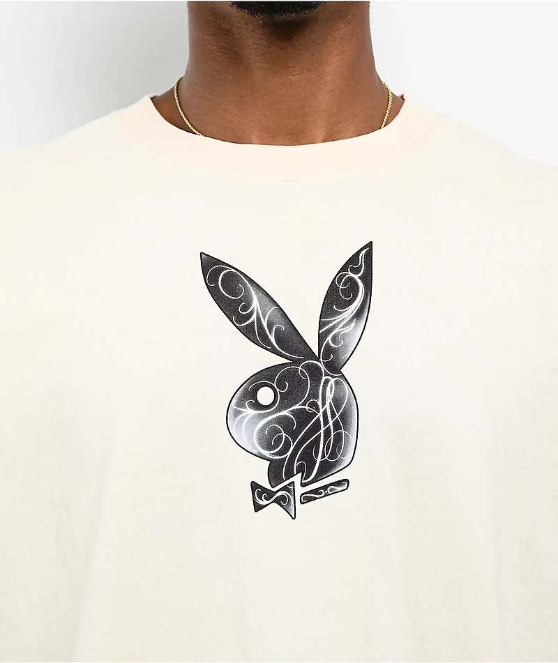 Color Bars x Playboy Martini Cream T-Shirt