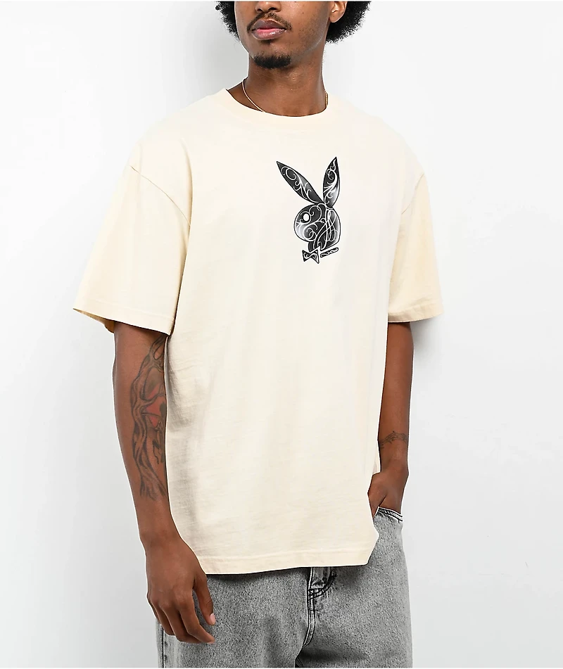 Color Bars x Playboy Martini Cream T-Shirt