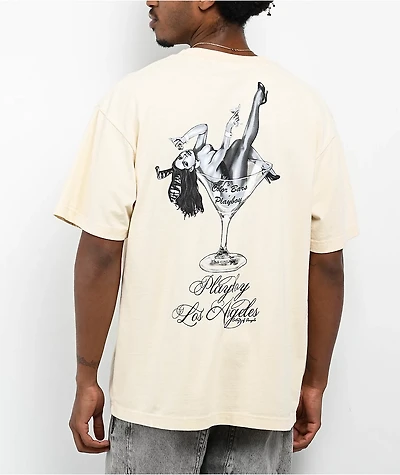 Color Bars x Playboy Martini Cream T-Shirt