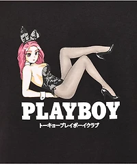 Color Bars x Playboy Open Late Black T-Shirt