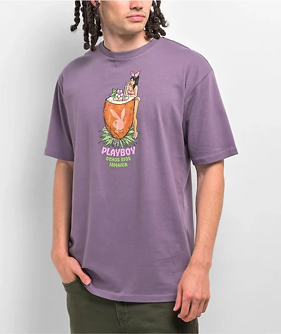 Color Bars x Playboy Thirsty Purple T-Shirt