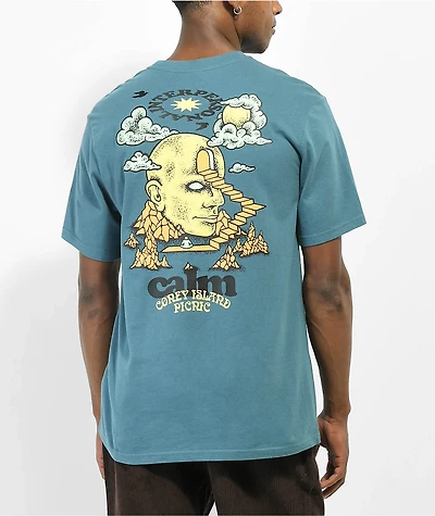 Coney Island Picnic Calm Your Mind Green T-Shirt