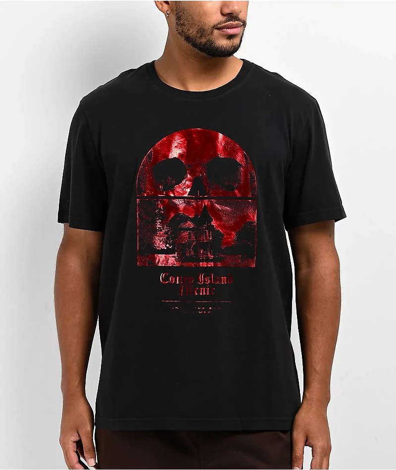 Coney Island Picnic End Of Times Black T-Shirt