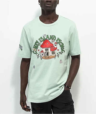 Coney Island Picnic Home Sweet Green T-Shirt