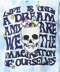 Coney Island Picnic Life Is A Dream Blue Tie Dye Hoodie