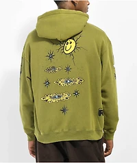 Coney Island Picnic Psychedelic Olive Green Hoodie