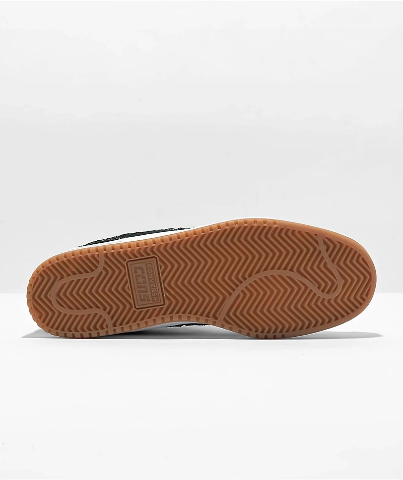 Converse AS-1 Pro Black & White Suede Skate Shoes