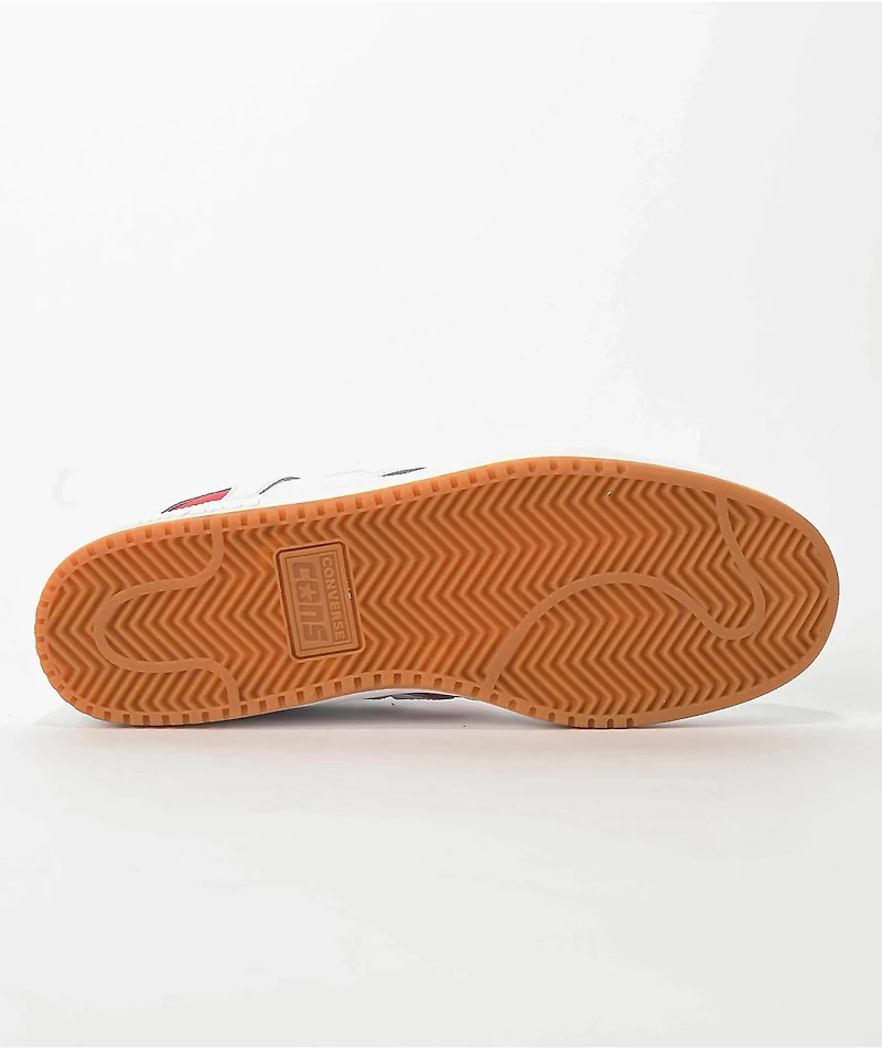 Converse AS-1 Pro White & Red Skate Shoes