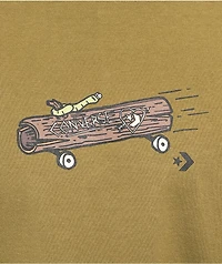 Converse All Star Elevated Graphic Olive Green T-Shirt