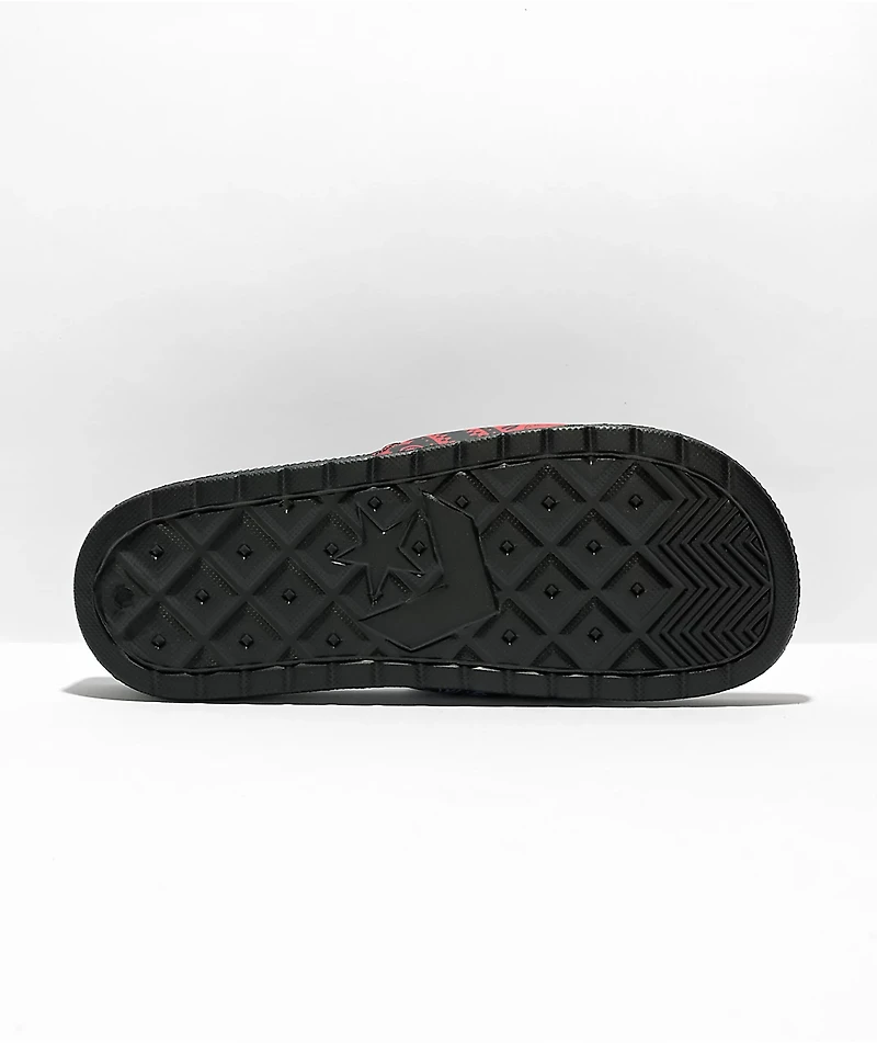 Converse All Star Pride Black & Purple Slide Sandals