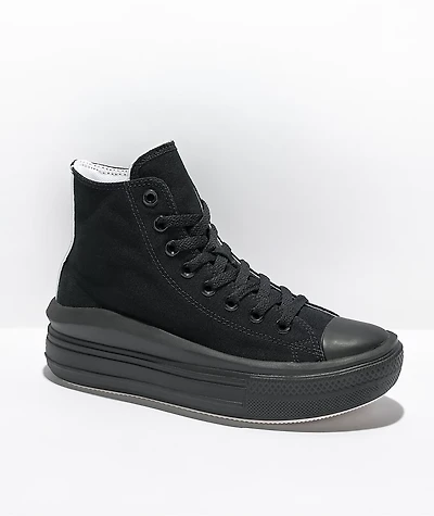 Converse CTAS Move Hi-Top All Black Platform Shoes