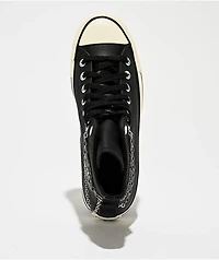 Converse Chains Chuck Taylor All Star Pro Hi Black, Silver & White Skate Shoes