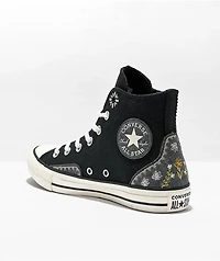 Converse Chuck Taylor All Star Autumn Embroidery Black High Top Shoes