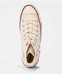 Converse Chuck Taylor All Star Chucks In Love Egret & Red High Top Shoes