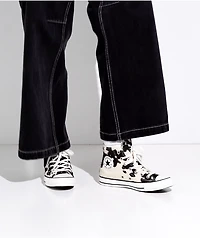 Converse Chuck Taylor All Star Cow Print Black & White High Top Shoes
