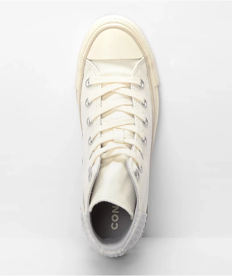 Converse Chuck Taylor All Star Cozy Utility Egret & Gravel High Top Shoes