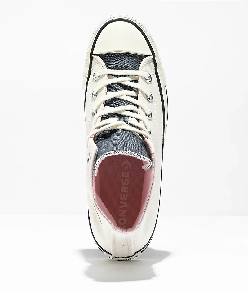 Converse Chuck Taylor All Star Denim Egret High Top Shoes