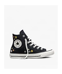 Converse Chuck Taylor All Star Flower Power Black High Top Shoes