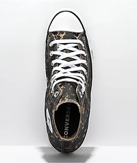 Converse Chuck Taylor All Star Hi Black & Hemp Dip Dye Shoes