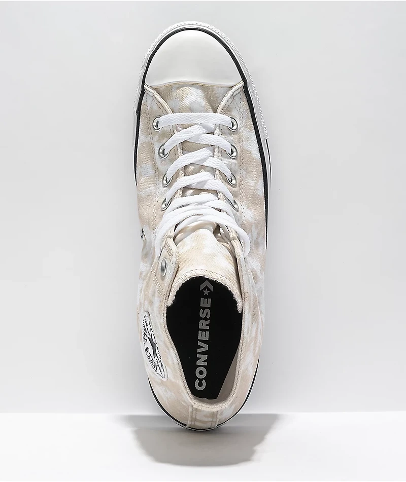 Converse Chuck Taylor All Star High Top Desert Sand Dip Dye Shoes