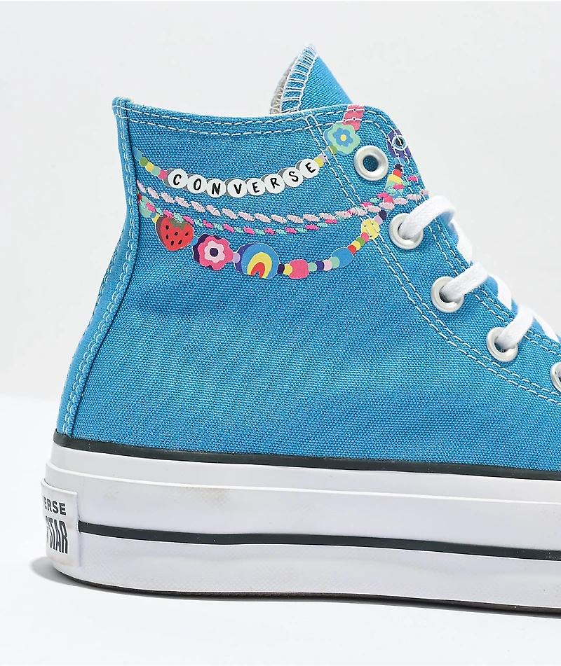 Converse Chuck Taylor All Star Kidult Lift Blue High Top Shoes