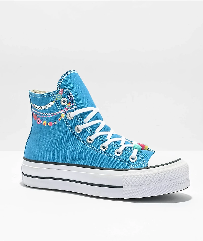 Converse Chuck Taylor All Star Kidult Lift Blue High Top Shoes