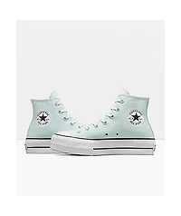 Converse Chuck Taylor All Star Lift Chance Of Rain Blue High Top Shoes