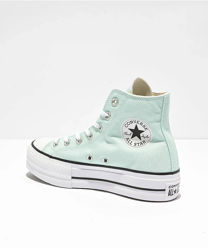 Converse Chuck Taylor All Star Lift Chance Of Rain Blue High Top Shoes